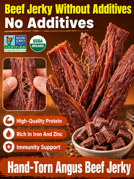 🥩 High-Protein Pure Beef Jerky Clean Ingredients · Real Beef · Rich Flavor-9SLL